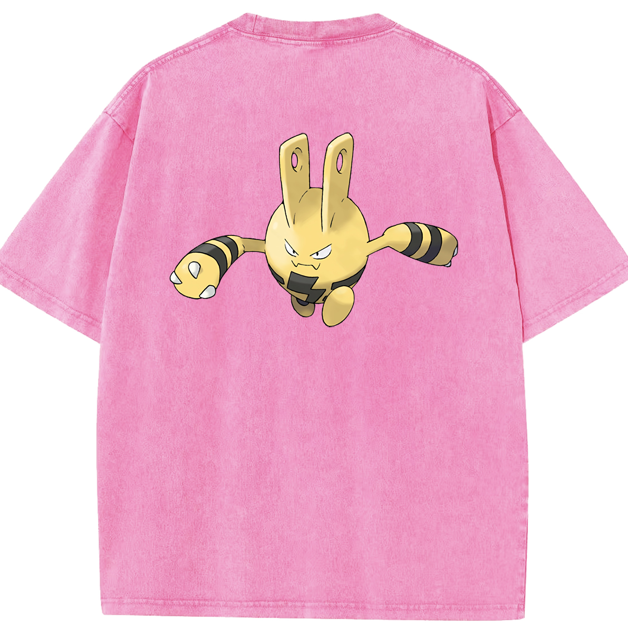 （画像用） ポケットモンスター Pokémon 綿100% ヴィンテージ風 半袖Tシャツ（背面プリント）